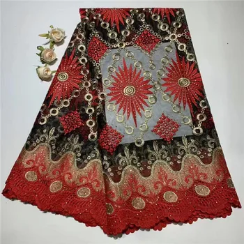 

Latest Design Milk Silk Nigerian Lace Fabrics African Lace Fabrics High Quality Guipure French Net Lace Fabric For Wedding(TS-2