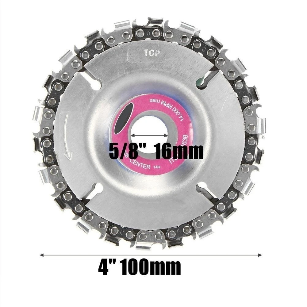 4 дюймов Деревообработка Цепи угол цепи шлифовальный диск режущий диск резьба по дереву диск для 100/115 угловая шлифовальная машина
