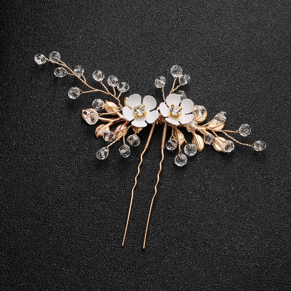 Gold Color Hair Pins  (5)