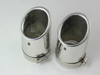 

CHROME EXHAUST MUFFLER TIP For VW Tiguan 2009 2010 2011 2012