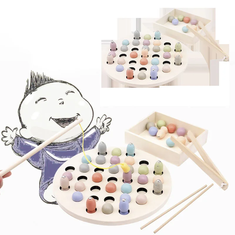 

Montessori 3D Wooden Educational Toys Wholesale For Children Worm Eat Fruit Apple Early Learn Teaching Math Baby Kids Gift Toys