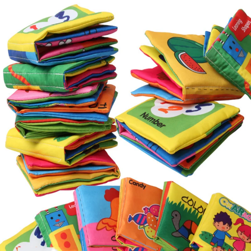 

1 Pcs/set Creative Baby Soft Quit Activity Cloth Books Newborn Infant Rustle Sound Educational Stroller Rattle Bed Toys