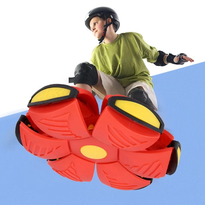 Flying UFO Flat Throw Disc Ball With LED Light and music Magic Flying Ball