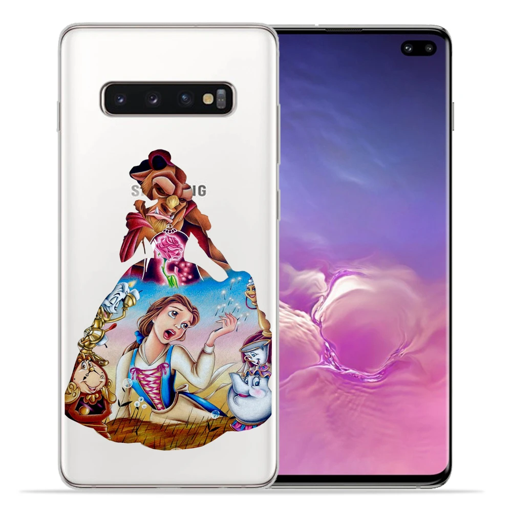 Чехол принцессы для Funda samsung S10 Мягкий силиконовый чехол для samsung S8 S10 Plus S7 S6 Edge S10 Lite Note9 8 чехол с русалкой Etui