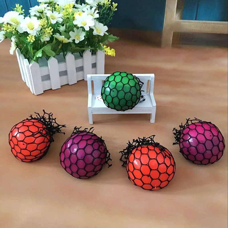Милый антистрессовый мячик для винограда Squeeze tresses Reliever здоровая игрушка детей