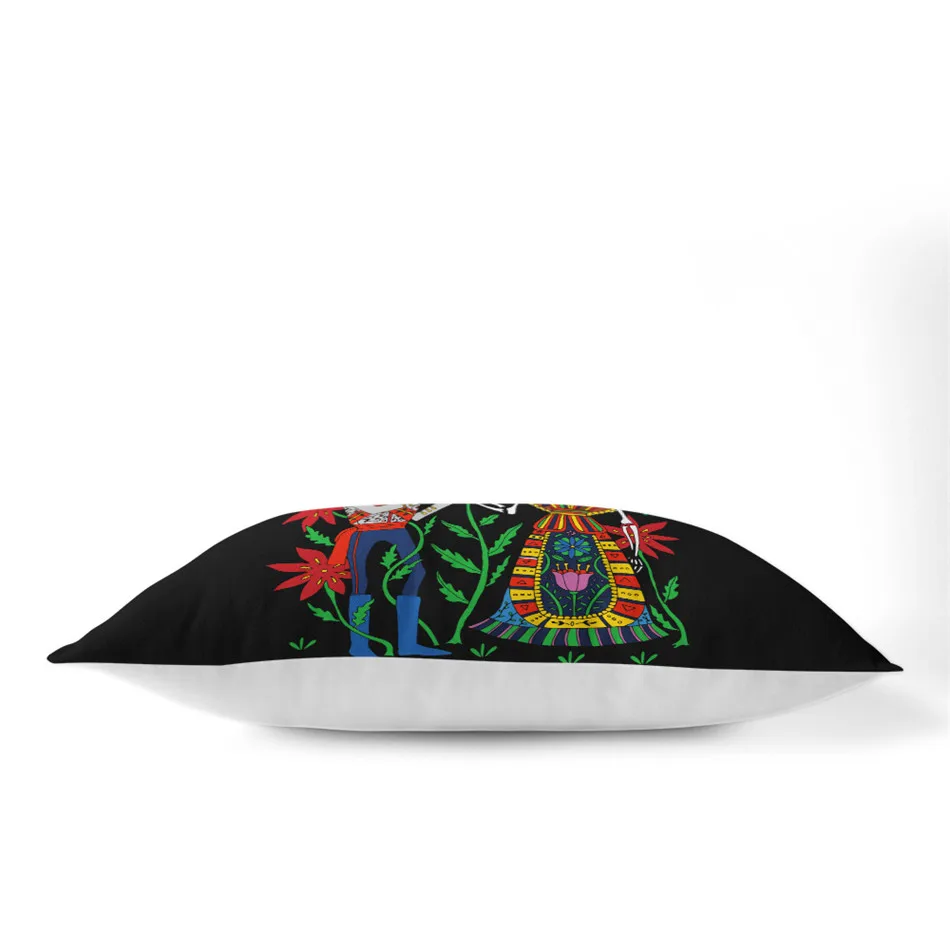 Boho Tribal Couples подушка со скелетом чехол с цветными цветами Наволочка на подушки для