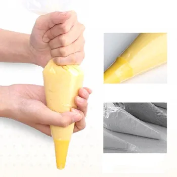 

50Pcs Roll Disposable Tear-off Pastry Bags Cake Icing Piping Bag Thickened Cream Embroidery Flower Bag Cake Decoration Tools