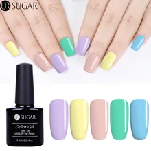 Ur Sugar летний Гель-лак для ногтей желтый Полупостоянный цветной стойкий 7,5 мл замачиваемый УФ-Гель-лак УФ светодиодный гель-праймер для ногтей