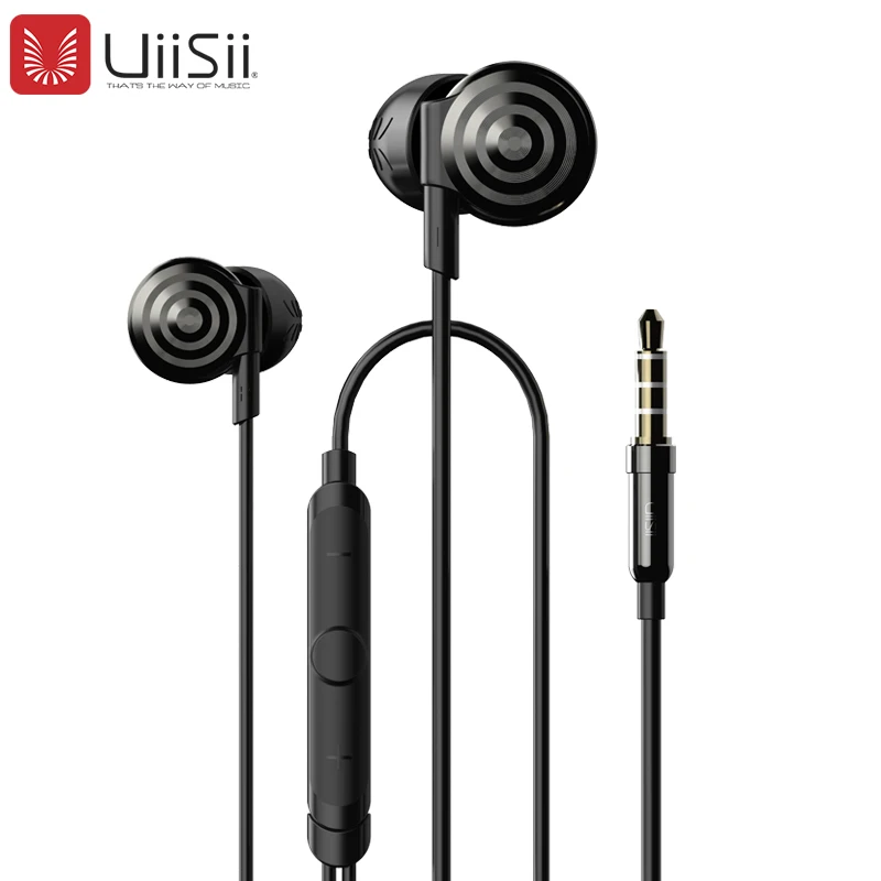 

Uiisii Hi905 Volume Up In-Ear Earphone Headset Noise Cancelling Wired Control Stereo Earbuds For iPhone Xiaomi Mobile Phone