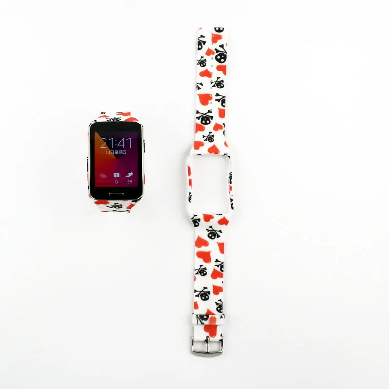 Цветной термополиуретановый ремешок для наручных часов Odog Samsung Galaxy Gear S R750 смарт