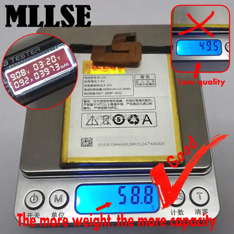 

BL226 Battery for lenovo S860 mobile phone batteries Tracking Code