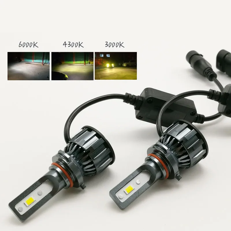 

F35 Three-color and Two-color Vehicle Led Headlamp h7 Spotlight Super Bright Bulb High Low Beam H1 H7 H3 H11 H4 9005 9006 9012