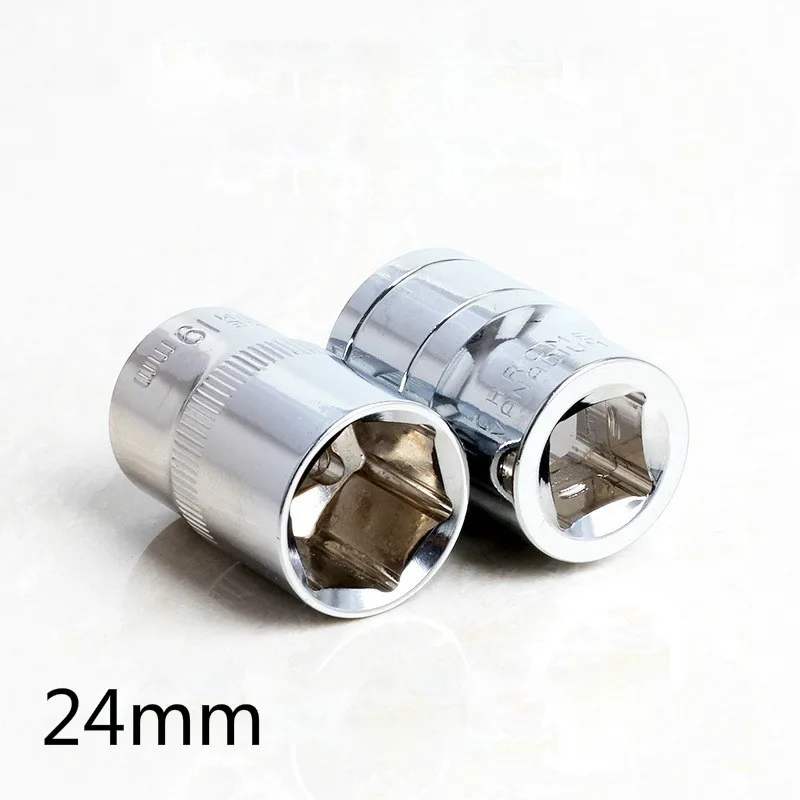 1/2" 24mm CR V Metric Universal Socket Wrench Head Inner Hexagon