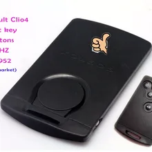 Для Renault Koleos умный дистанционный ключ 433 МГц, после рынка PCF7952 чип щепка логотип с лезвием