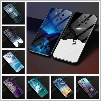 

For Nokia 9 PureView Case Tempered Glass Hard PC Back Cover For Nokia 9 Pure View Phone Cases Silicon Bumper For Nokia9 PureView