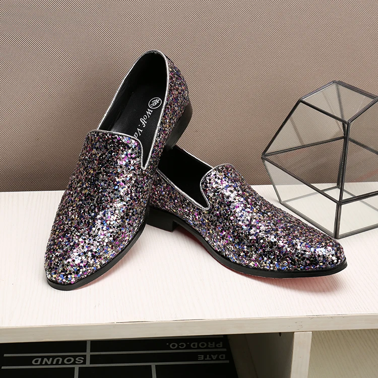 Condução De Couro Euro as Mocassins 46 1 Plana as Pics as Genuíno Barcos Grande 2 4 Glitter Tamanho Shinny Mola 3 Hombre As 8gfAAq