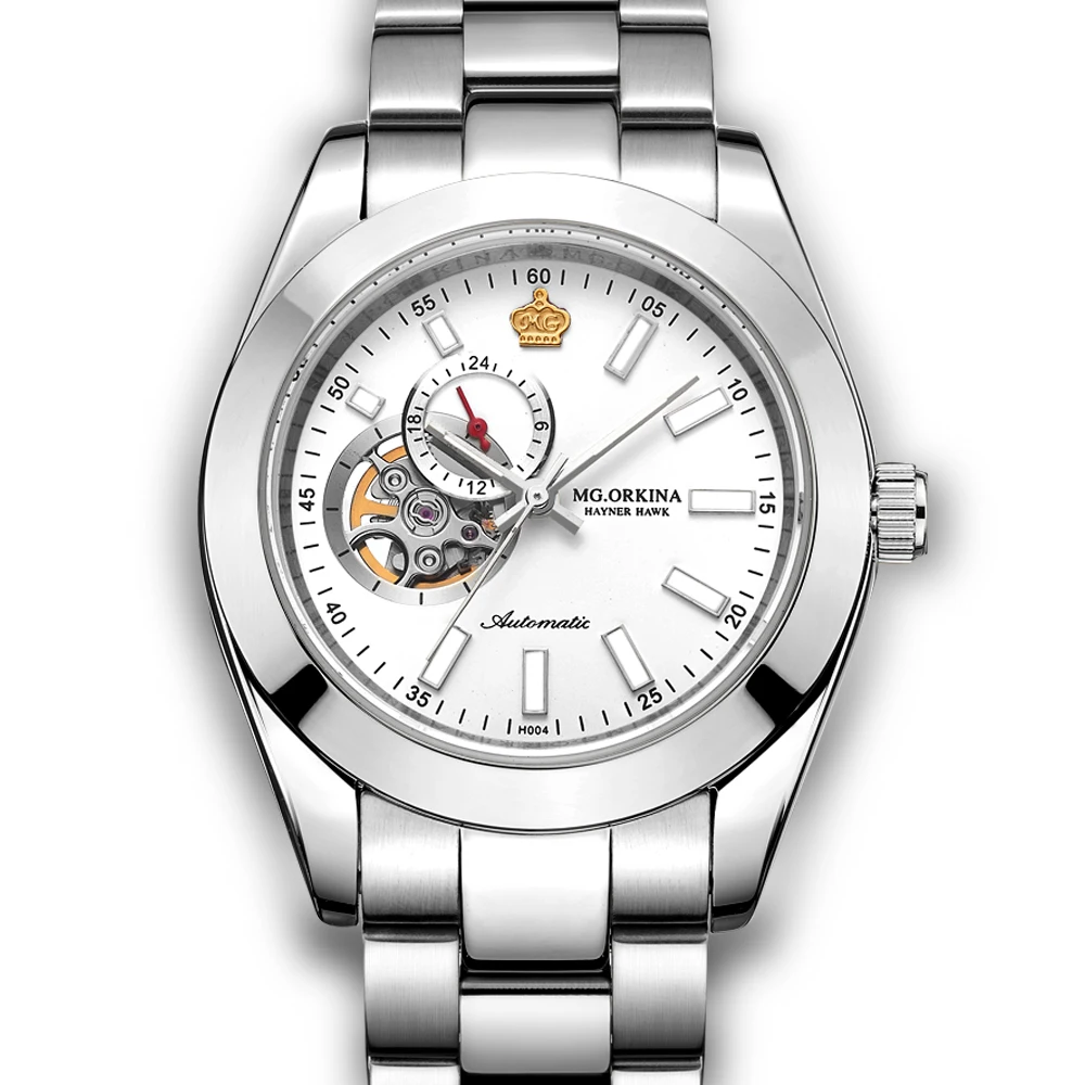 

ORKINA Luxury Sapphire Crystal Men's Wrist Watch Automatic Mechanical Wristwatch Waterproof Male Clock with Orignial Box