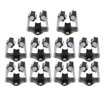 

10pcs Broom Hanger Mop and Broom Holder Broom Organizer Grip Clips Wall Mounted Garden Storage Rack with Screws