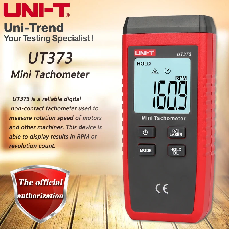 UNI T UT373 Mini Tachometer, Digital Laser Tachometer Overload