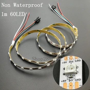 

WS2812B 5050 RGB LED Strip 1M 5M Individual Addressable 5V white PCB
