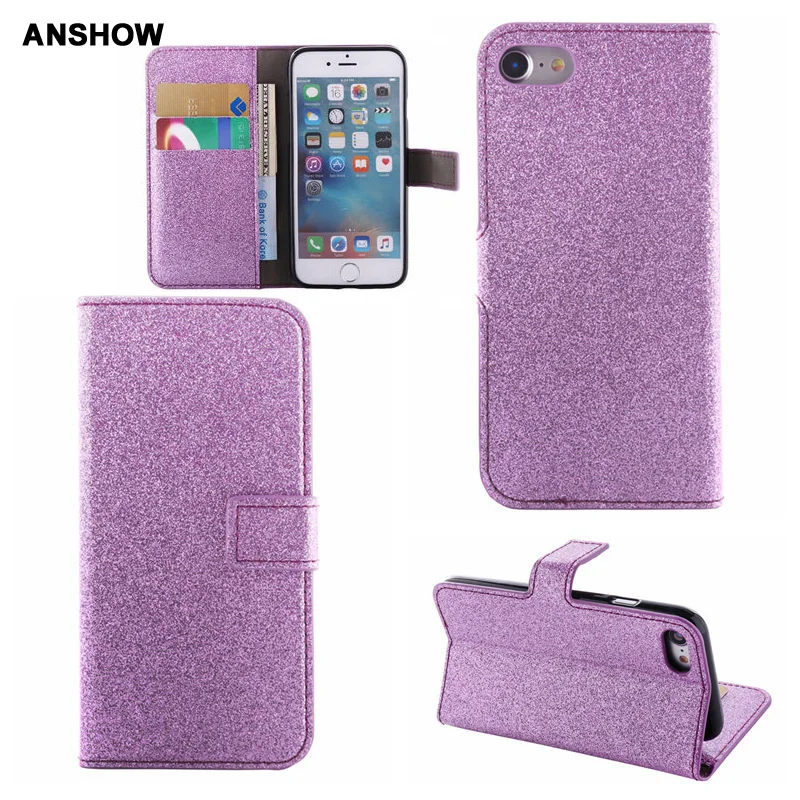 Bling Glitter Wallet Leather For Iphone 11 Pro Max XR XS MAX X 8/7/6 6S/Plus Sparking Sparkle Flip Cover Case 1PCS | Мобильные