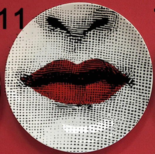 Горячая rosenthal Piero fornasetti тарелки Красивые иллюстрации подвесные декоративные ремесленные блюда для дома/отеля/бара фоновое украшение тарелка - Цвет: 11