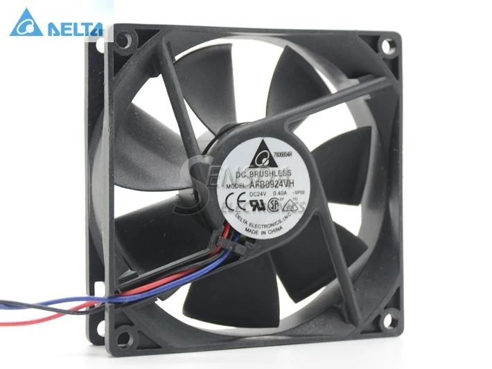 Вентилятор охлаждения для delta AFB0924VH 9 см 92*92*25 мм 9225 24V 0.40A|cooling fan|delta blower24v cooling fan |