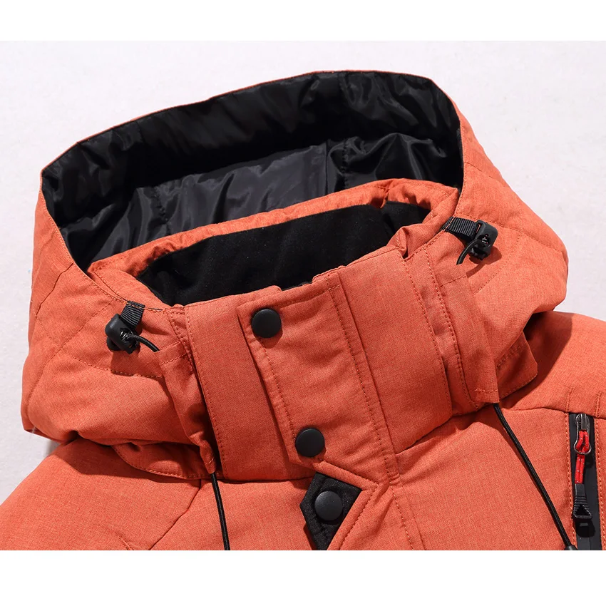 2018 Winter Duck Down Jacket Men Fur Collar Jacket Men Thick Warm Mens White Duck Down Coat Jaqueta Masculina 220wy