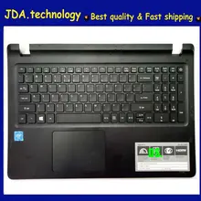 Wellendorff, новинка 96%, чехол для ноутбука acer Aspire ES1-533 ES1-572, верхняя крышка для рук, сенсорная панель клавиатуры США