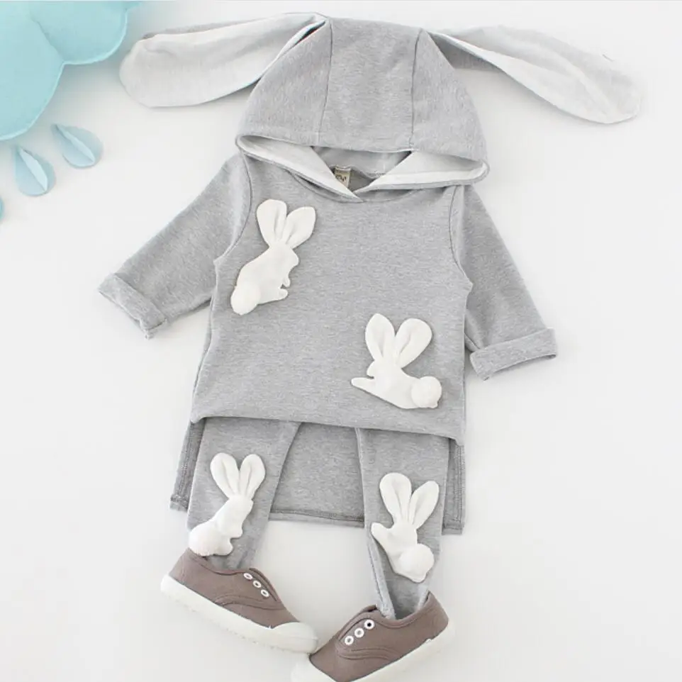 

Autumn Winter 2019 Baby Girl Clothes Minnie Infant Hoodies Coat+Pants Cotton Two-Piece Long Sleeve Outfit Suit girls Clothing