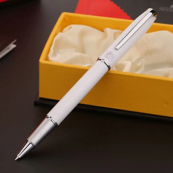 Белый Пикассо дополнительный тонкий наконечник авторучка 0,38 мм перо из иридистого золота офис Поставщик чернила с перьевой ручкой