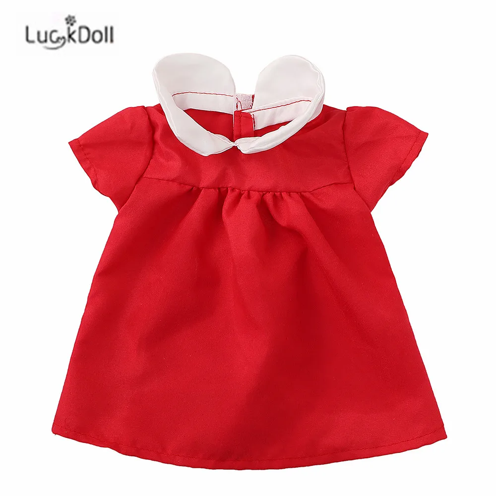 LUCKDOLL летнее платье подходит для 18 дюймов Американский 43 см детская кукла одежда