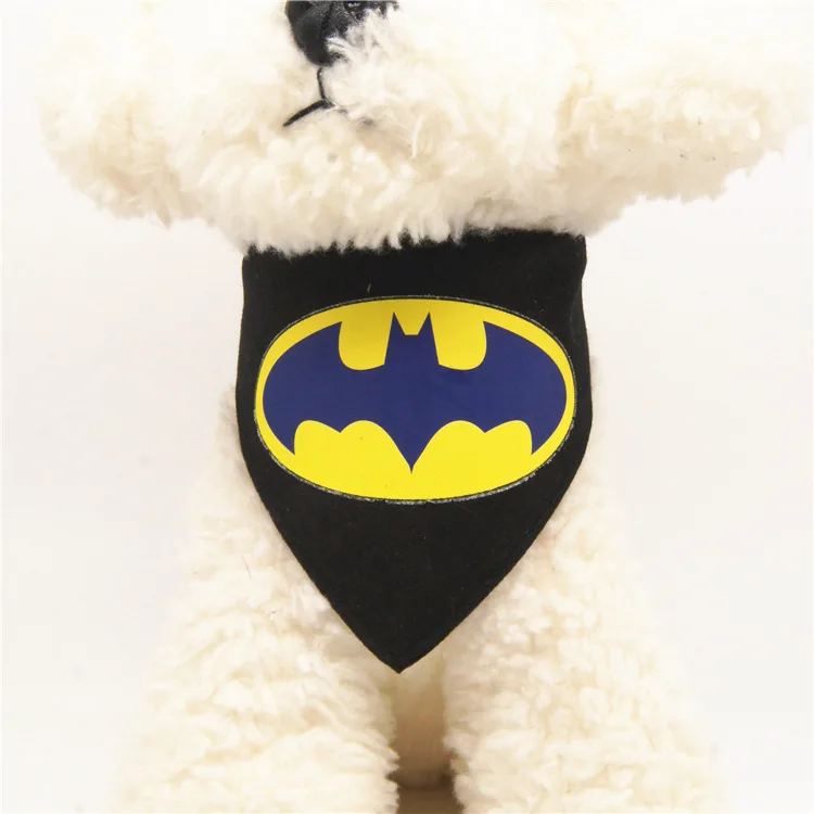 [MPK Store] нагрудники собака и маска, свободный размер милые Слюнявчики и маски для домашних собак - Цвет: Белый