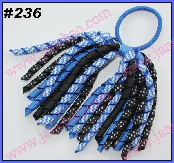 

free shipping 2017 newest 200pcs korker ponytail holders streamer to mix hundreds of color korker ponytail streamer colorful