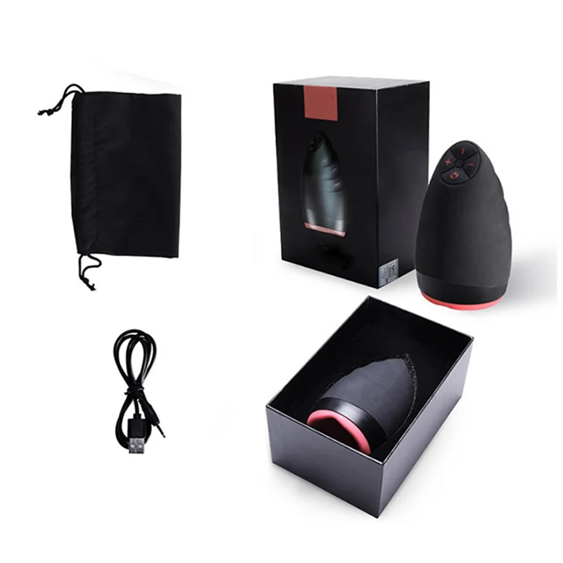 Real Oral Sucks Male Masturbator Throat Clip Suction Sex Machine Induced Vibration Moan Intimate Goods Toys for Men-50 | Красота и