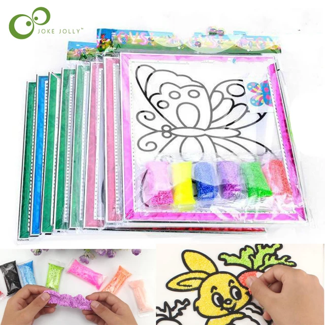 2 Sets Snow Pearl Mud 1 pc painting board Hand Painting Art toys Drawing playdough toys set Board Diy Toy for Children GYH 1