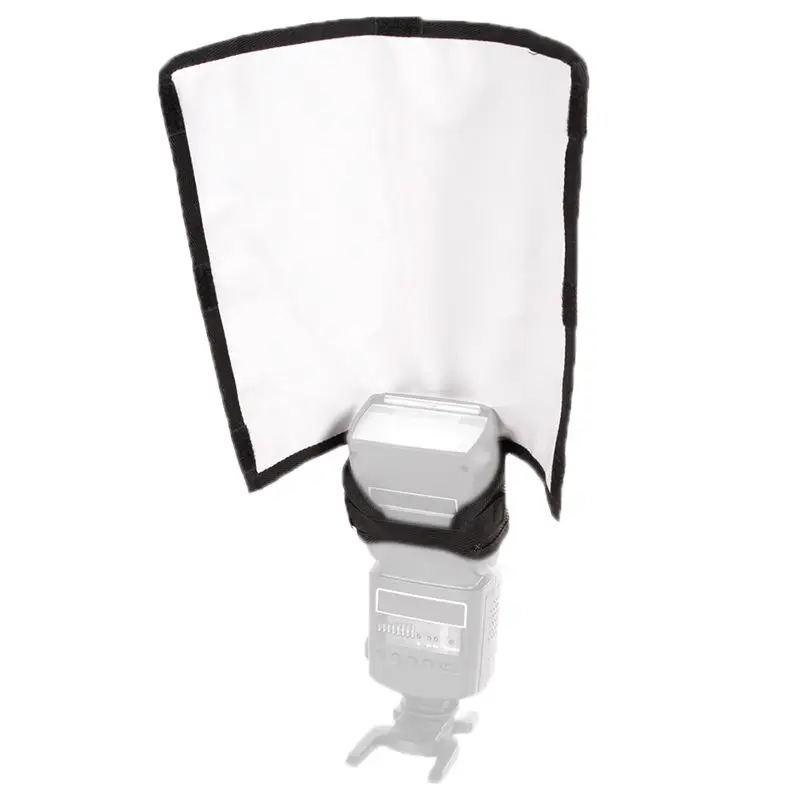 

Universal Foldable Speedlight Reflector Snoot Sealed Flash Softbox Diffuser Bender for Nikon for Canon 580EX Flash Softbox