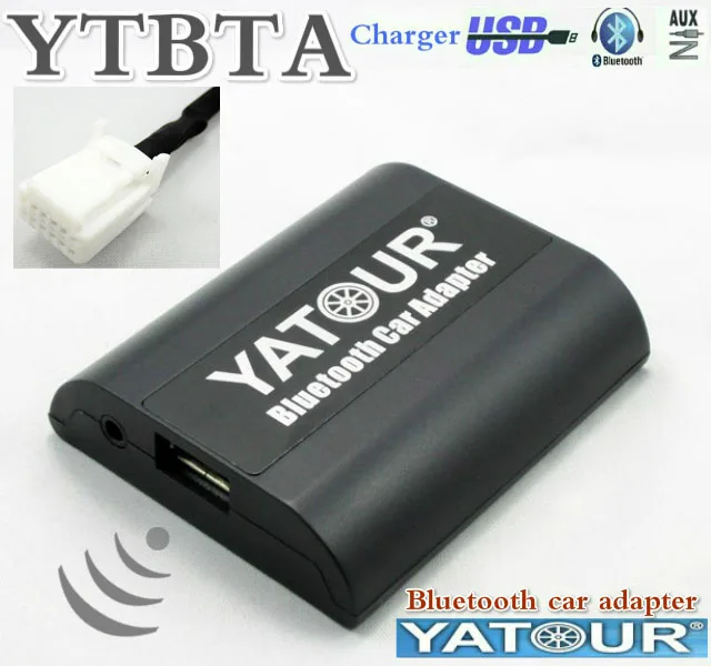

Yatour Bluetooth Hands Free A2DP Car kits for Toyota Avensis Sequoia Tacoma Tundra Vitz Avalon 2005-2011 6+6 Plug Music adapter