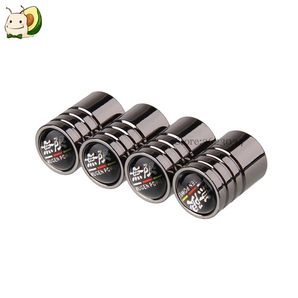 Tire Valve Caps Wheel Stem Cover Dustproof Mugen Logo for Honda Jazz Fit CRZ Insight Odyssey Jade Car Accessories | Автомобили и