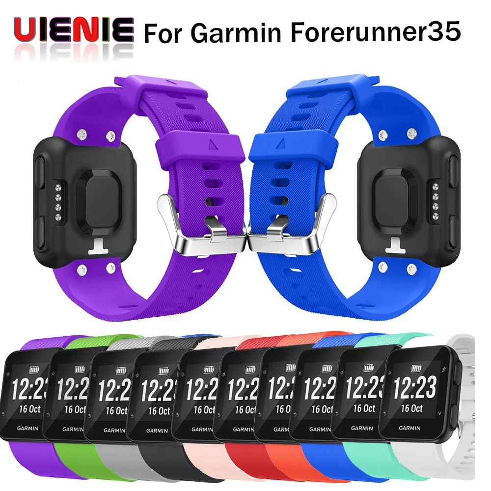 Новый 22 цвета силиконовый ремешок сменный для наручных часов браслет Garmin Forerunner 35
