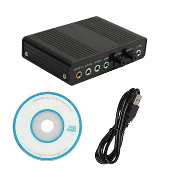 

5.1 Audio Output Adapter USB External Sound Card 6 Channel SPDIF Audio Output Adapter Optical for PC