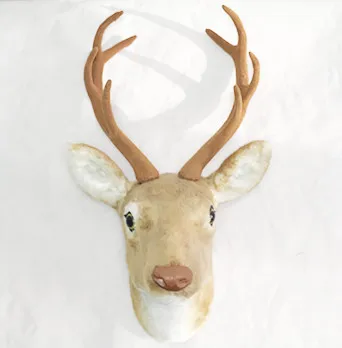 

free shipping christmas gift deer head decoration decorative deer head mounts