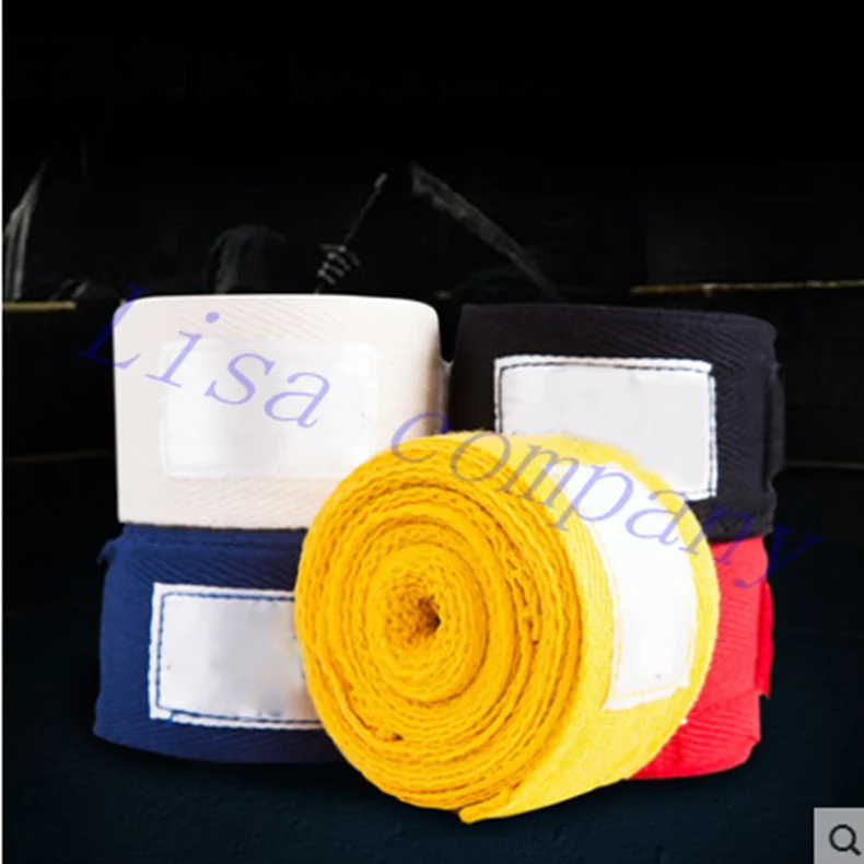 2016 hot sale 2pcs roll 3m boxing free combat Thai boxing taekwondo pure cotton sweat absorption