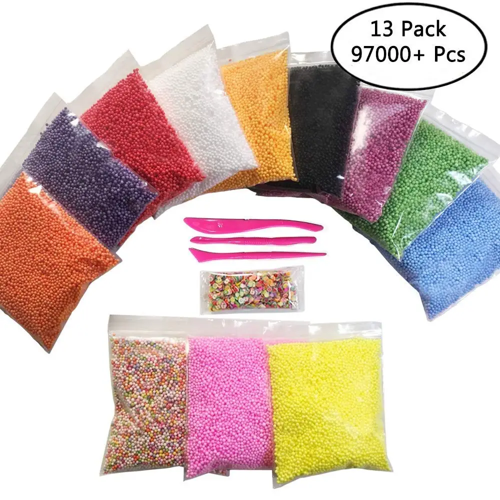 Buy Foam Beads for Slime,Colorful Mini Styrofoam Foam