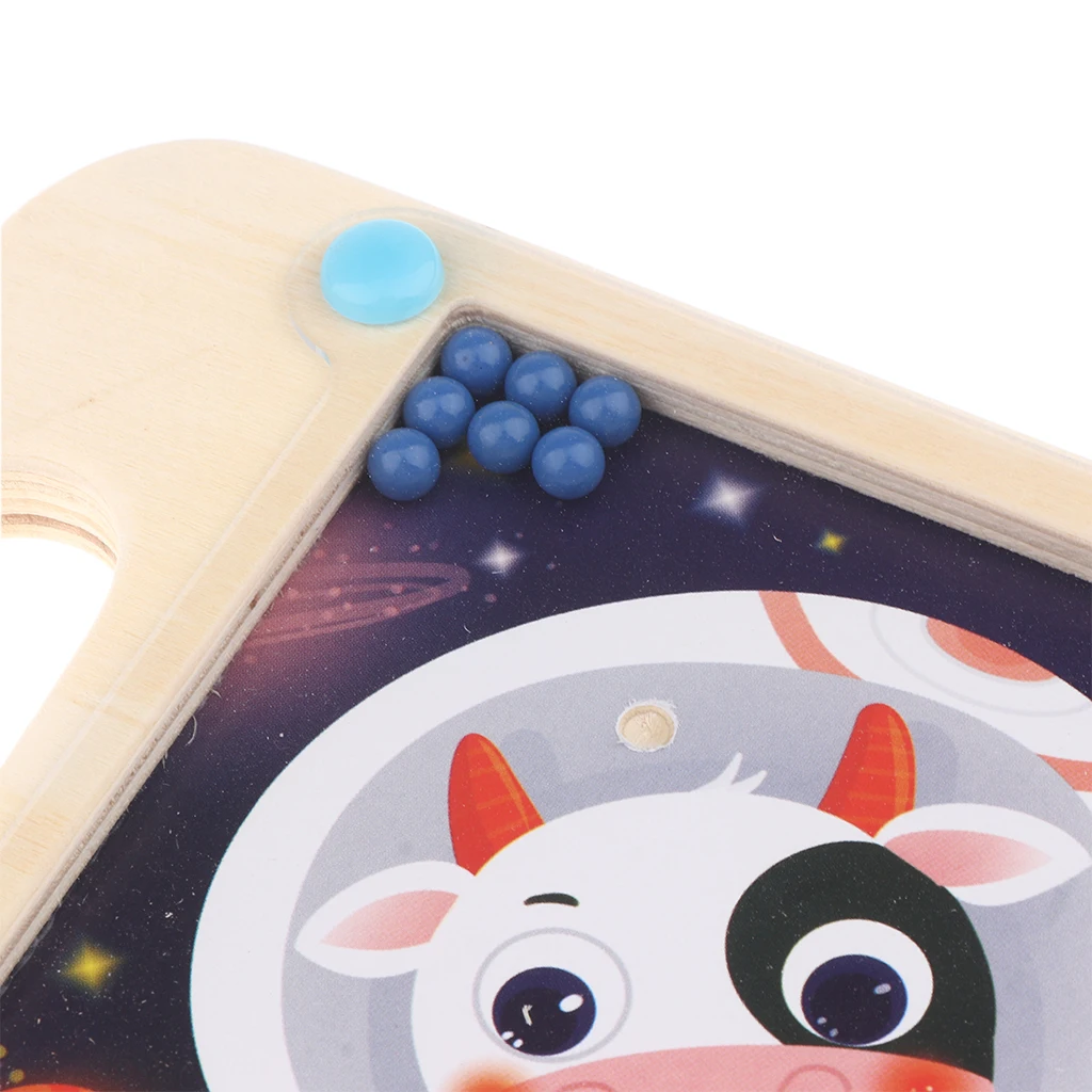 Funny Hand-held Ball Balance Maze Puzzle Labyrinth Wooden Handcraft Toys Kids Wooden Puzzle Toys Labyrinth Board Toy