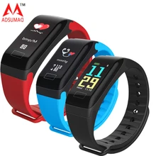 Смарт-браслет F1 плюс ips красочные Экран Фитнес трекер BT4.0 Band/ремешок для измерения частоты сердечных сокращений, измеритель артериального давления, Водонепроницаемый IP67