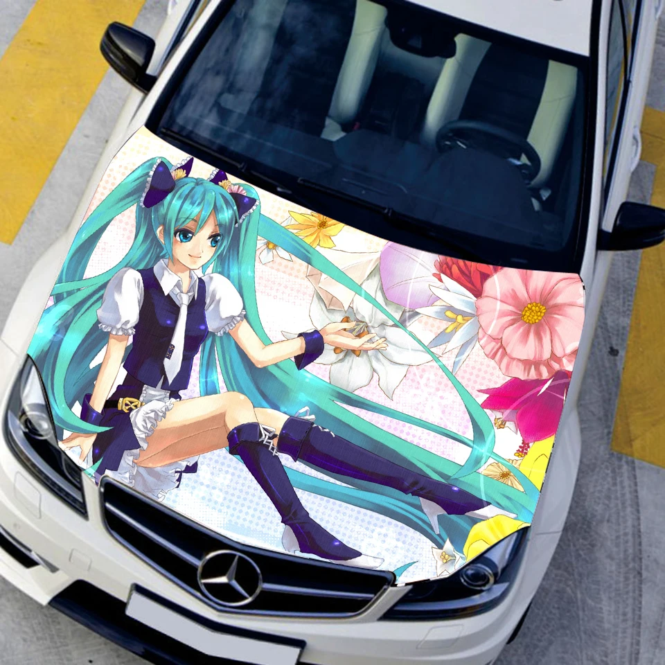Car Styling Decal Racing Stickers Camouflage Vinyl Film Hatsune Anime
