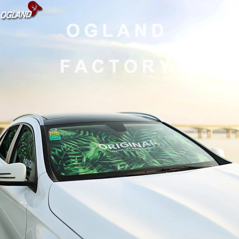 Car Windshield Sunshade Sun Visors Covers For Ordinary Car Reflective Foil Anti-UV Curtain Front Auto Window Cool Sucker Fixed