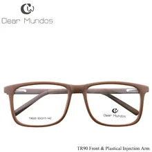 CLEAR MUNDOS New Arrival TR90 Glasses Frame for Adults Flexible Optical Frames Eyeglasses No Degree Clear Lens Eyewears #T8020 CLEAR MUNDOS New Arrival TR90 Glasses Frame for Adults Flexible Optical Frames Eyeglasses No Degree Clear Lens Eyewears #T8020