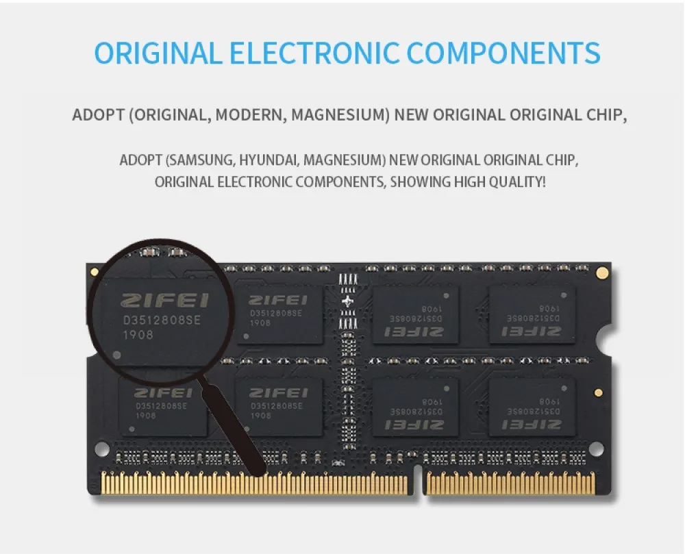 ZIFEI DDR3L 1,35 V ноутбук 2 GB 4 GB 8 GB 1333 MHZ 1600 MHZ 2R X 8 sodimm Ram тетрадь памяти